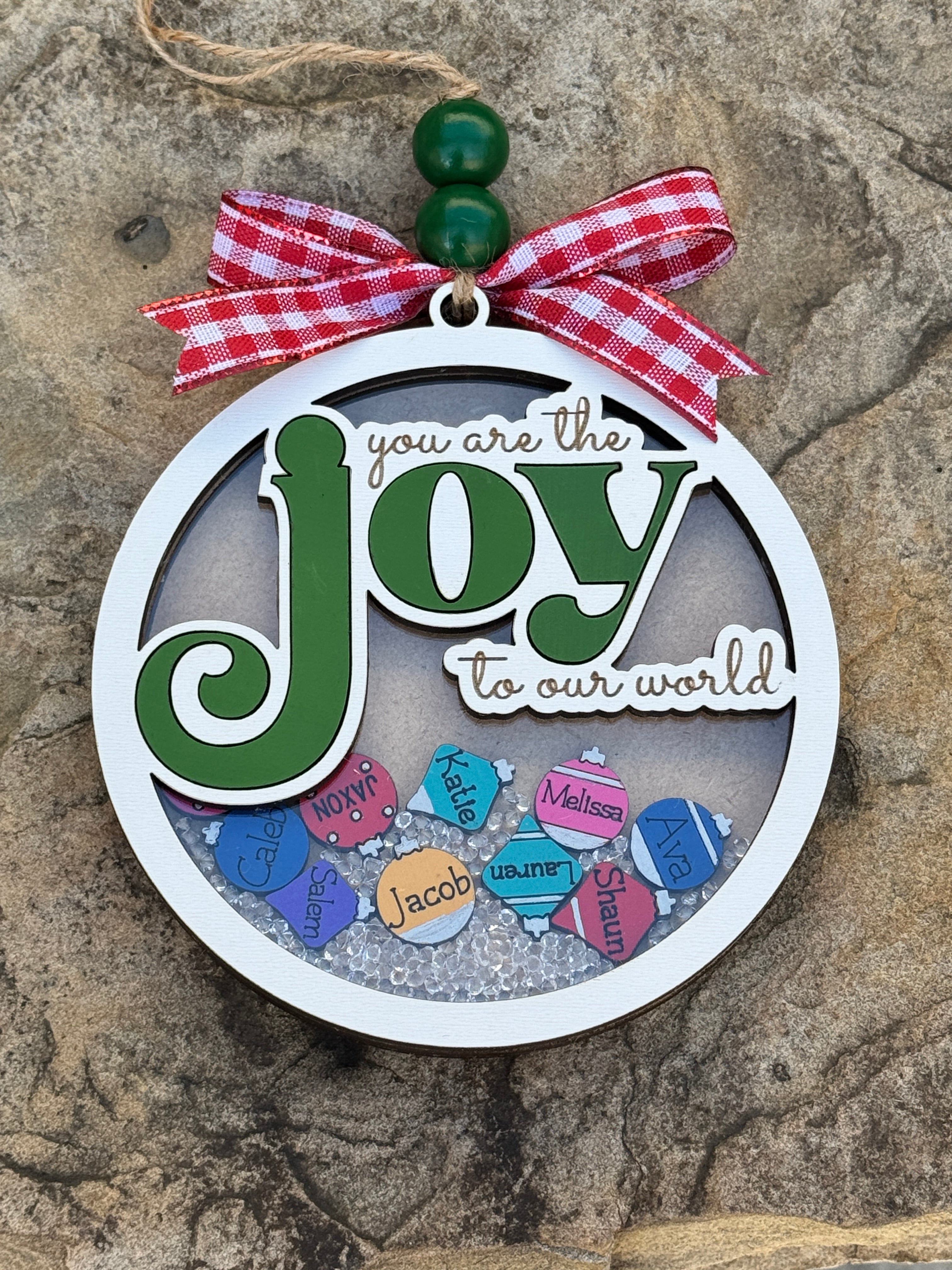 Joy to the World Shaker Ornament