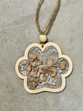 Dog Bone Shaker Ornament